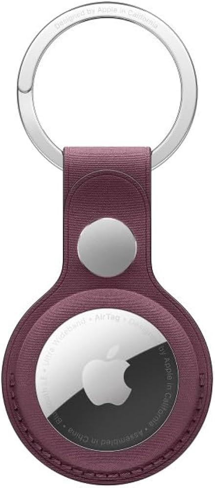 Apple AirTag FineWoven Key Ring - Mulberry​​​​​​, Holder Only | Amazon (US)