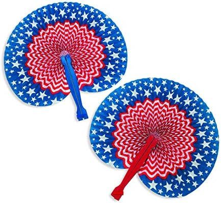 USA Stars & Stripes Folding Fans for Fourth of July (Set of 12) | Amazon (US)
