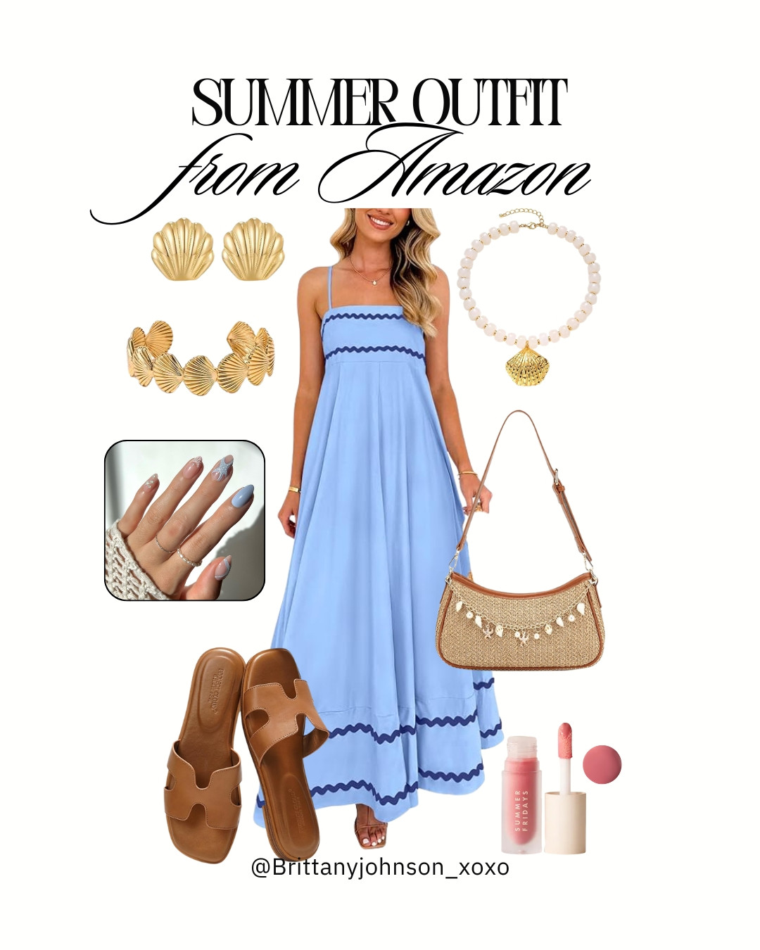 Amazon summer outfit with the prettiest coastal details!🐚🤍 

 #LTKootd #LTKSeasonal #LTKSaleAlert
