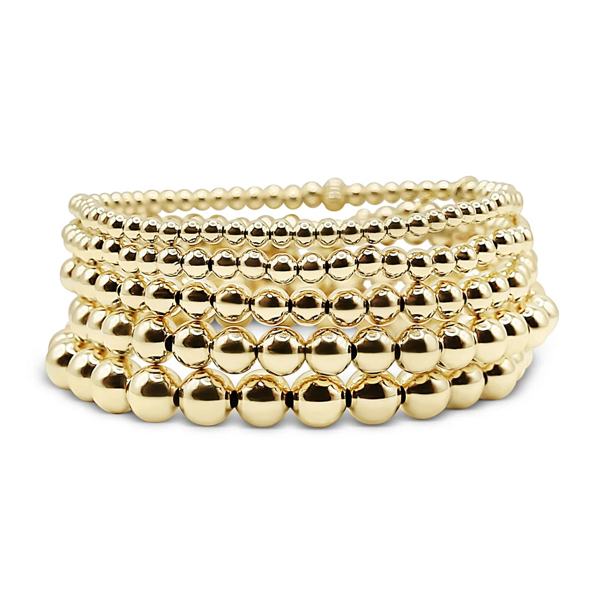 14k Gold Filled Non Tarnishing Bracelet Stack | Bowood Lane | Bowood Lane
