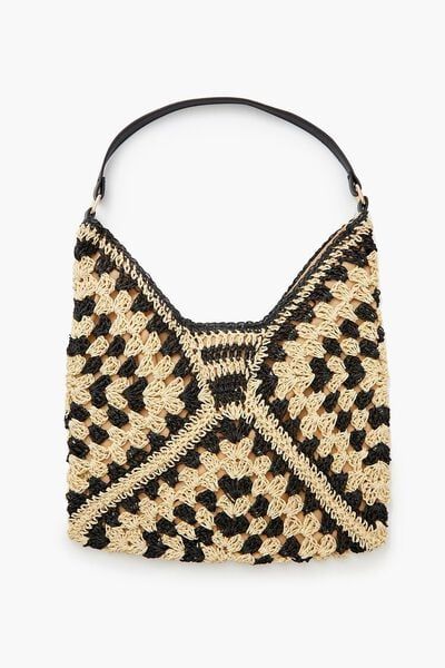Geo Straw Tote Bag | Forever 21