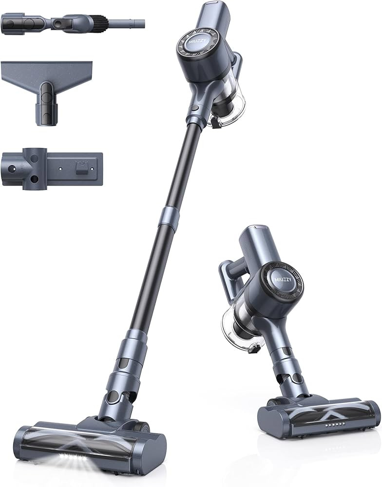 Cordless Vacuum Cleaner, 30Kpa Stick Vacuum with LED Screen, Max 50 Mins Runtime, Anti-Tangle Vac... | Amazon (US)