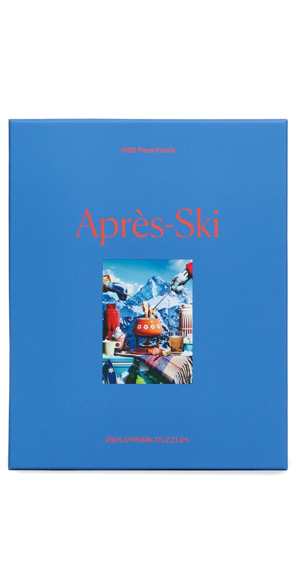 Piecework Puzzles Apres-Ski Puzzle Blue One Size | Shopbop