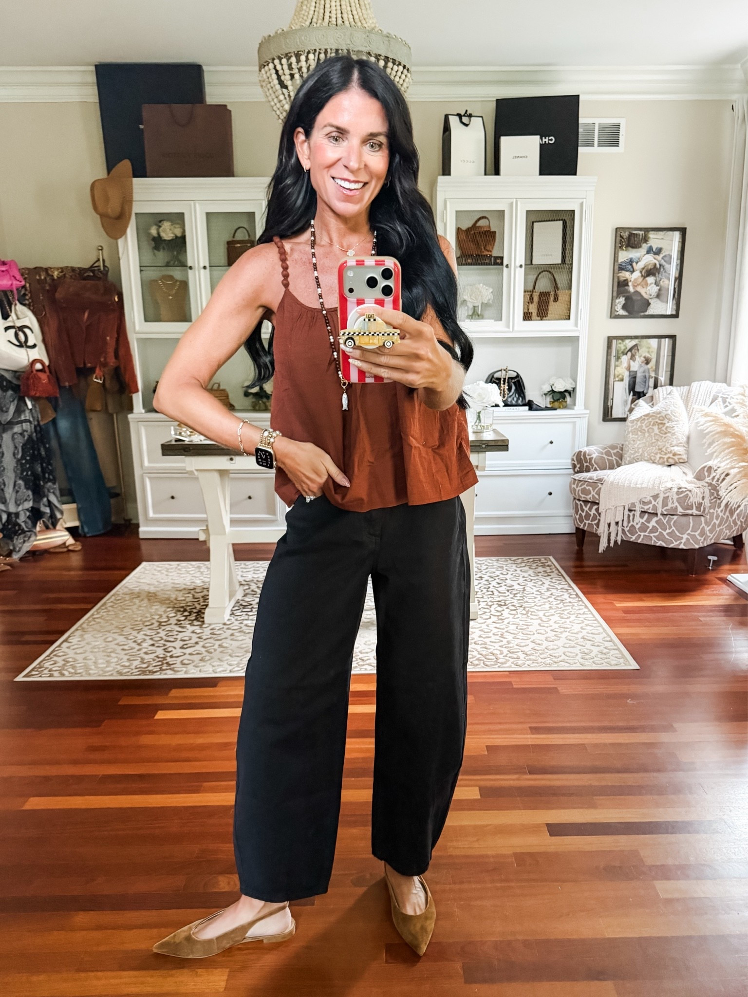 Love this fun brown top
Wearing XS and 2 denim
@Target

#LTKootd #LTKSeasonal #LTKSaleAlert