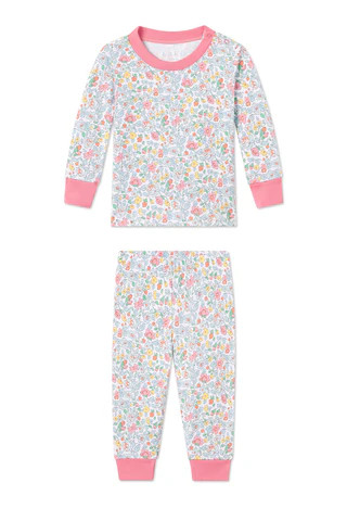 Baby Long-Long Set in Elizabeth Floral | LAKE Pajamas
