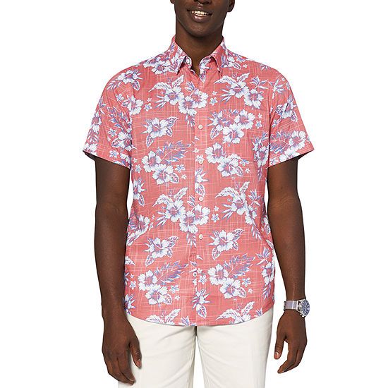 IZOD Mens Cooling Classic Fit Short Sleeve Button-Down Shirt | JCPenney