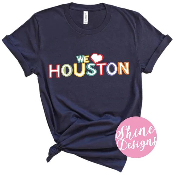 Houston Strong - Houston Icons Camiseta ***30% de todas las compras serán donadas al Banco de Al... | Etsy (ES)