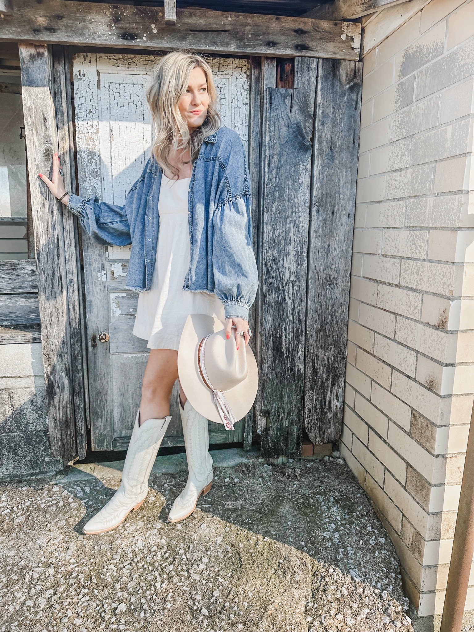 Love this fun white outfit with the blue Jean jacket. Perfect for a fun day with some girls or the family or to just travel!!

#LTKstyletip #LTKtravel #LTKshoecrush