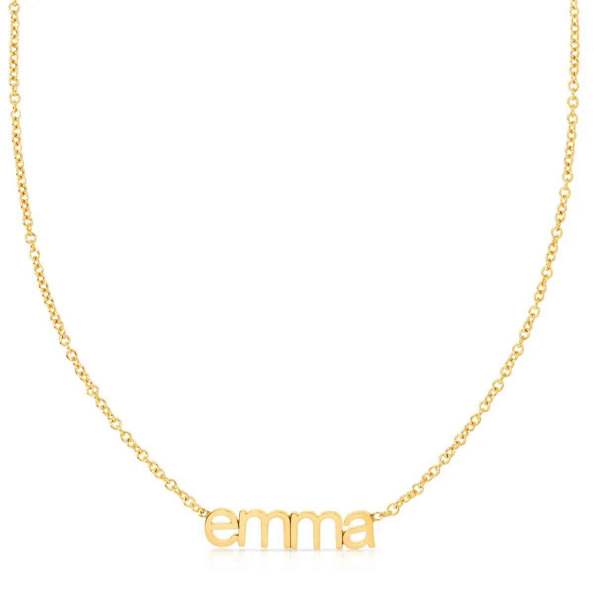 Petite Nameplate Necklace | Maya Brenner