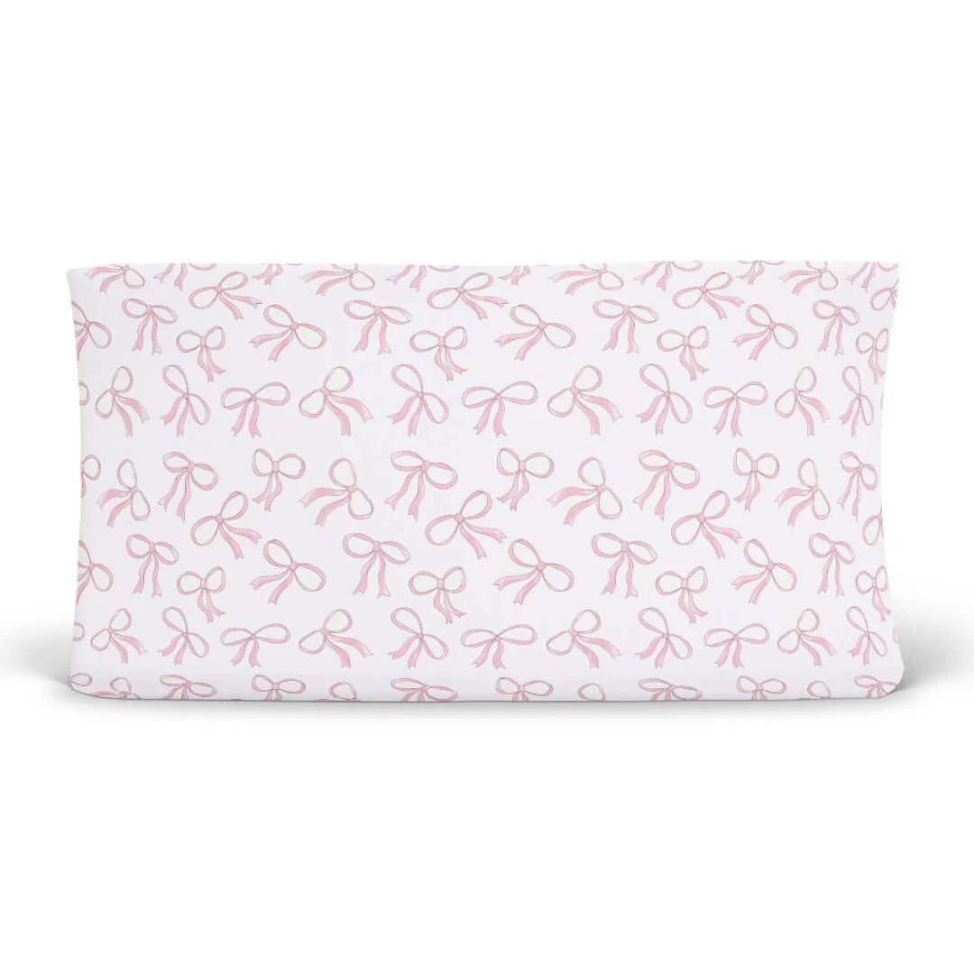 Blushing Bows Changing Pad Cover | Caden Lane