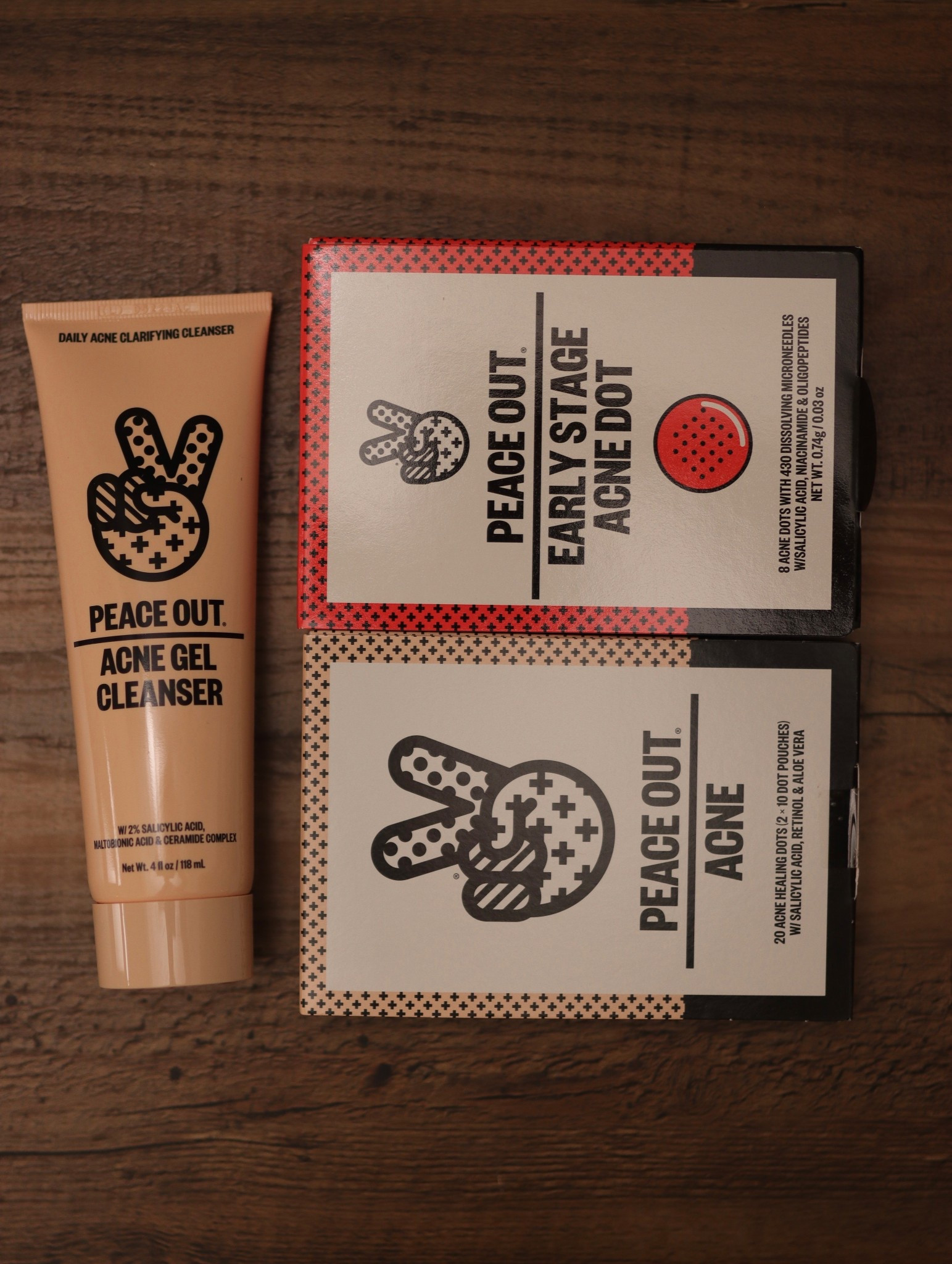 No need to wrestle with acne when you’ve got peace out skin care on deck. The acne gel cleanser works great on my jawline, which is where I tend to have the most issues.