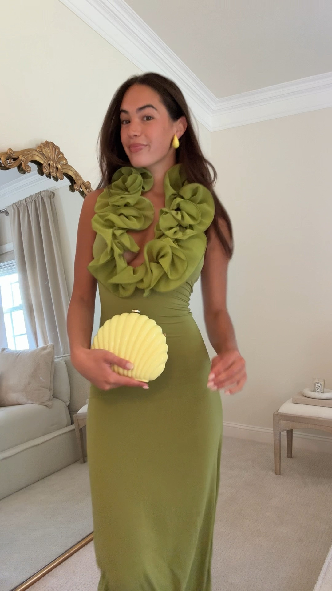 A stunning wedding guest dress for  the summer! Would also be perfect for a fall wedding, elevated Christmas event, tropical vacation, etc!

#LTKWedding #LTKSeasonal #LTKootd