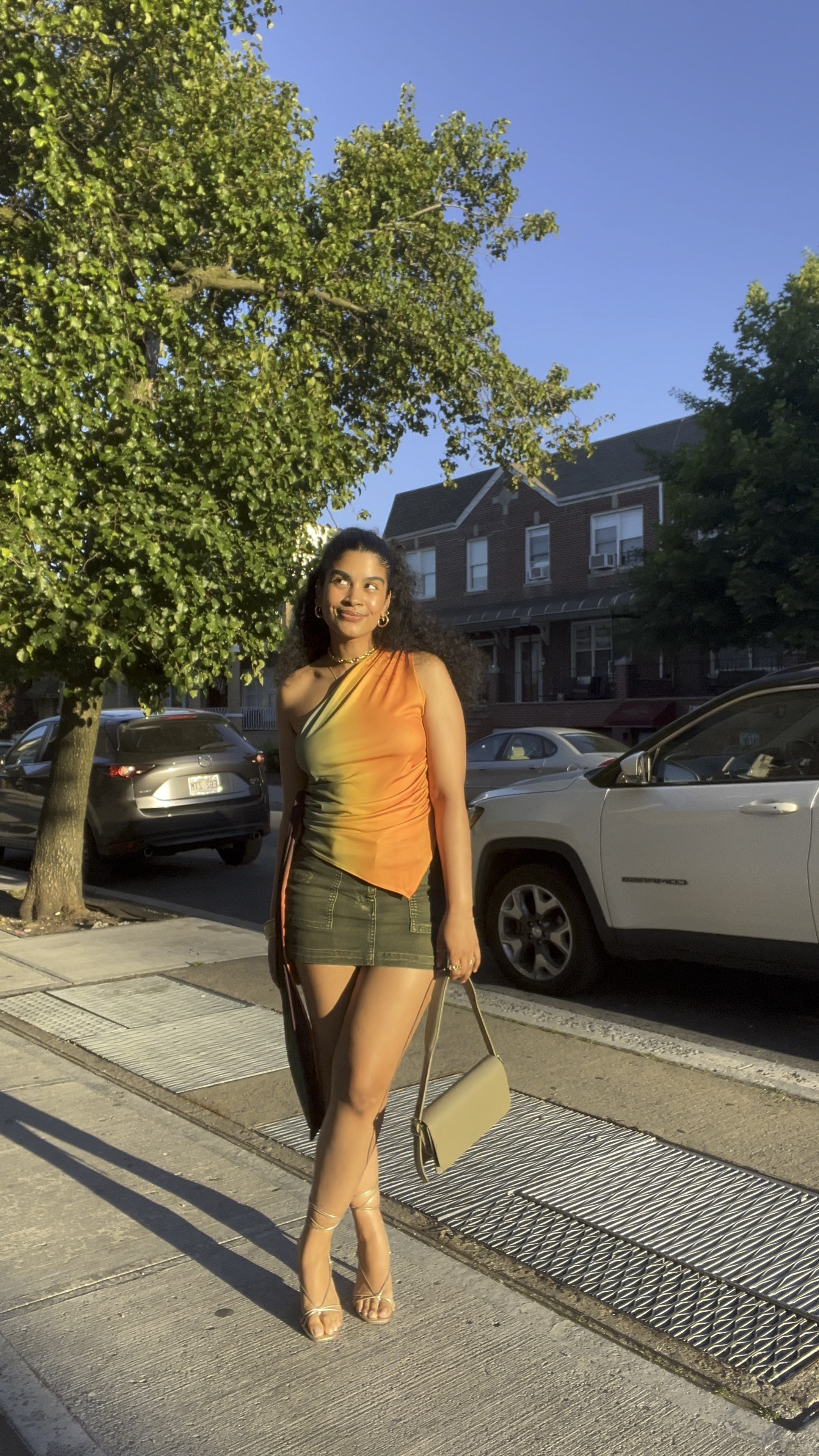 channeling the sunset in this fit ✨🌱☀️☺️
A few of these items are older and out of stock, but I’ll list the exact titles in case you can find them secondhand!! I’ll also link similar ones I’ve found :) 
1. Top is last year’s Zara, the code is 1165/683 and it was called asymmetrical tie top! (Sold out now but hopefully Depop and poshmark come through 😭) 
2. Skirt is forever 21, linking it. :) 
3. Shoes are Steve Madden, also linking it! 
4. Purse is actually primark LMFAO but I thought it was cute!! It’s still in stock in NYC, but I’ve linked similar ones too :) 

#LTKSeasonal