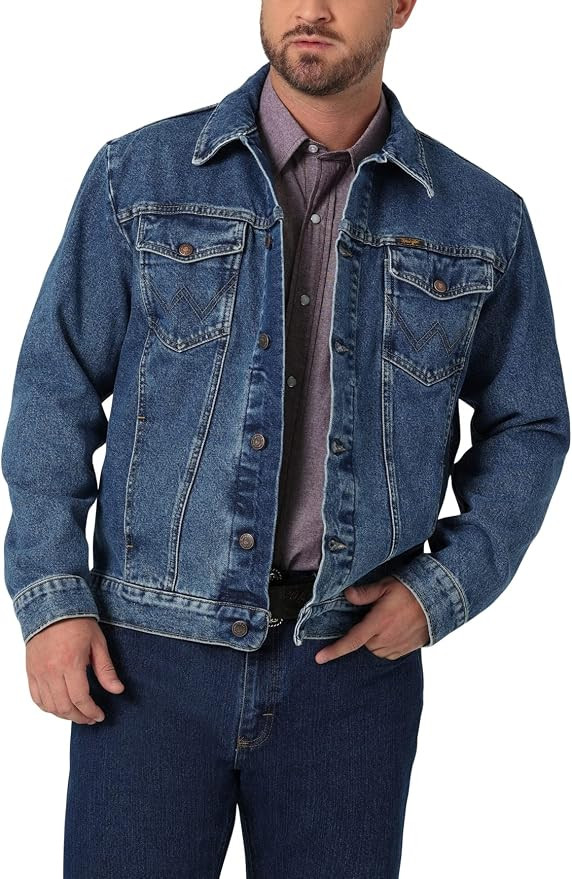 Wrangler Mens Cowboy Cut Western Unlined Denim Jacket | Amazon (US)
