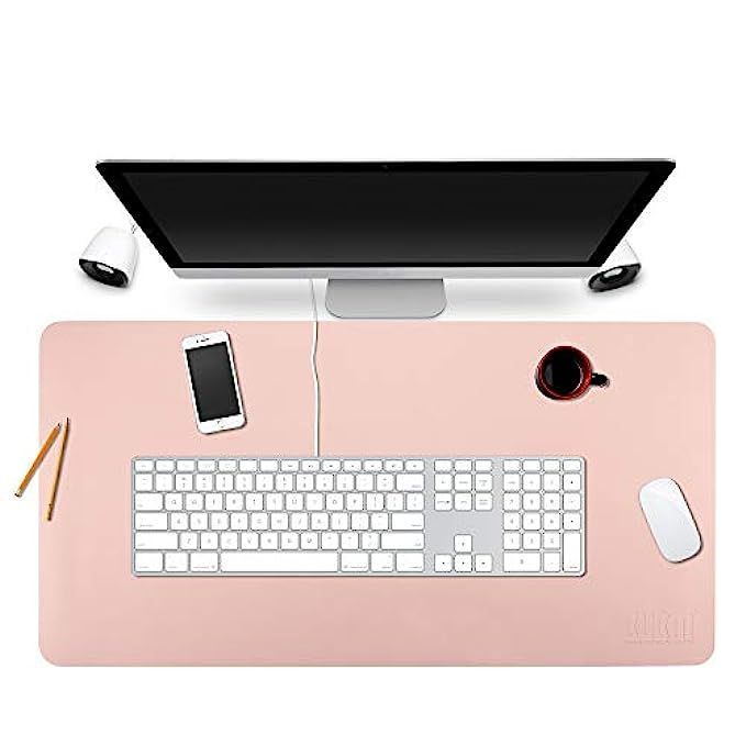 BUBM Desk Pad Protecter 35" x 18", PU Leather Desk Mat Blotters Organizer with Comfortable Writing S | Amazon (US)