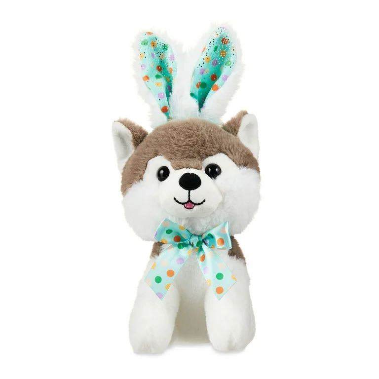Easter Plush 7-inch Small Pup w/ Ears Grey , for 3 years up, Way To Celebrate | Walmart (US)