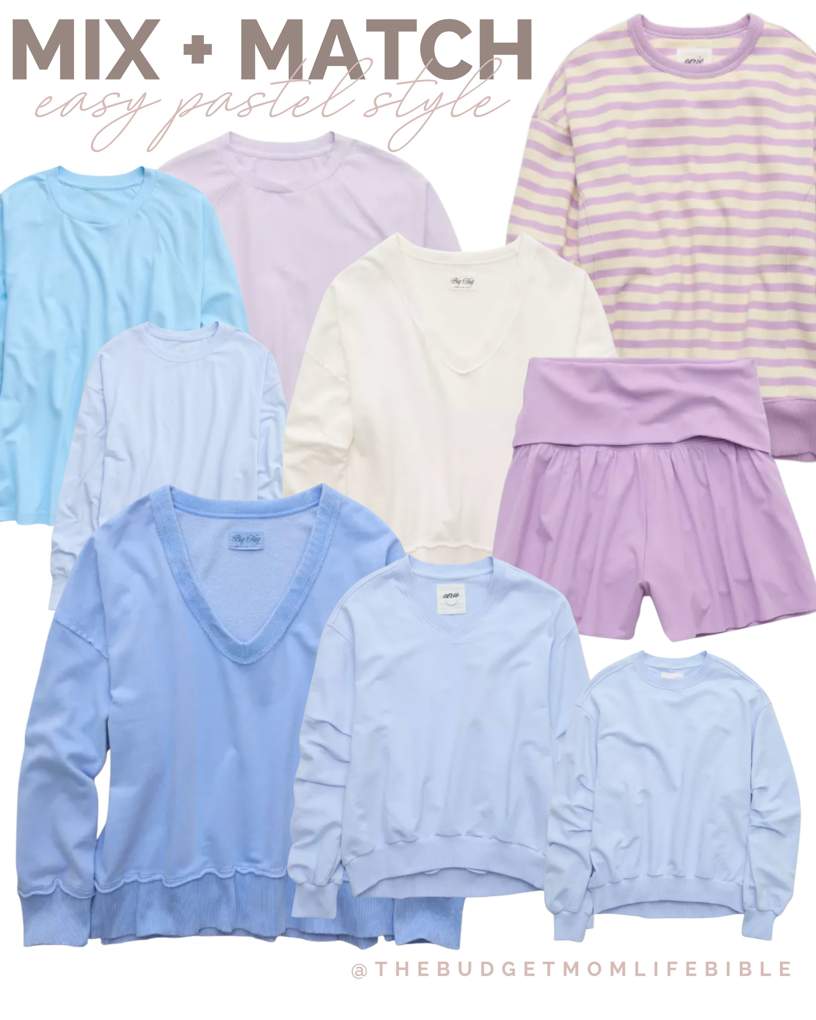 NEW Aerie + American Eagle Mix n' Match Sets for Spring/Summer - Pastel Matching Sets

And… Right now get and EXTRA 35% OFF if you're a Real Rewards member too!

Spring dress, summer dress, easter dress, easter outfit, spring outfit, summer outfit, spring home, spring style, spring fashion, spring outfit, spring 2026, summer 2026, pink, pajamas, lounge, lounge set, matching set, matching sets, mix and match sets, aerie matching sets, American Eagle matching sets, easter shopping, summer outfit, summer outfits, summer style, vacation outfits, vacation style, travel outfit, travel style, denim shorts, shorts, joggers, folder pants, lounge shorts, comfy shorts 

 

#LTKmomlife #LTKootd #LTKxAerie