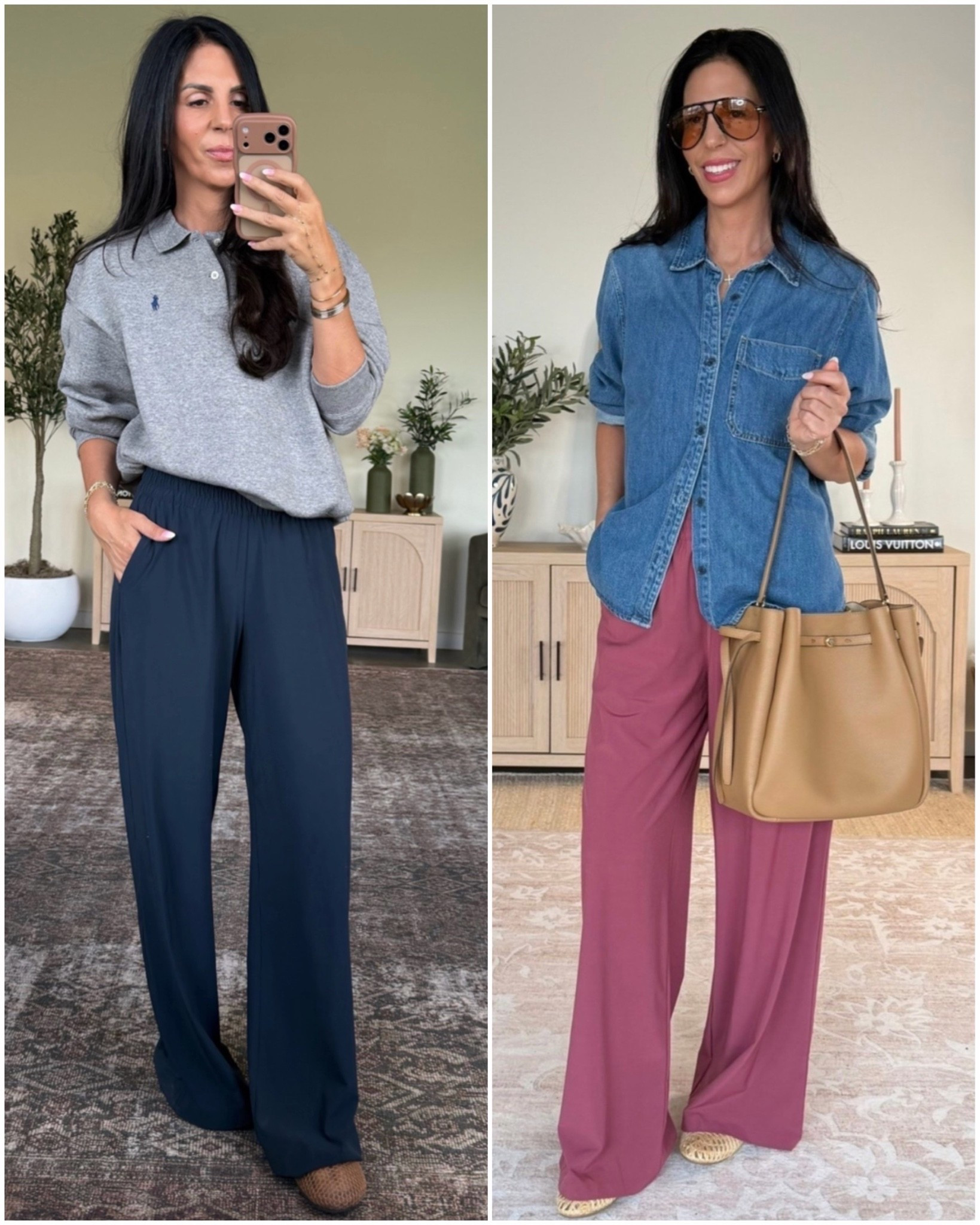 My most worn pants- perfectly lightweight and do not wrinkle 
Wearing a small long 
The Amazon look for less version is great, too
Sweatshirt- medium
Shirt - medium

#LTKootd #LTKU #LTKOver40