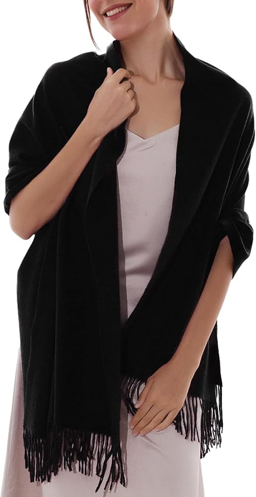 RIIQIICHY Women's Scarf Pashmina Shawls and Wraps for Evening Dress Bridesmaid Wedding Bridal Winter Warm Long Large Scarves | Amazon (US)