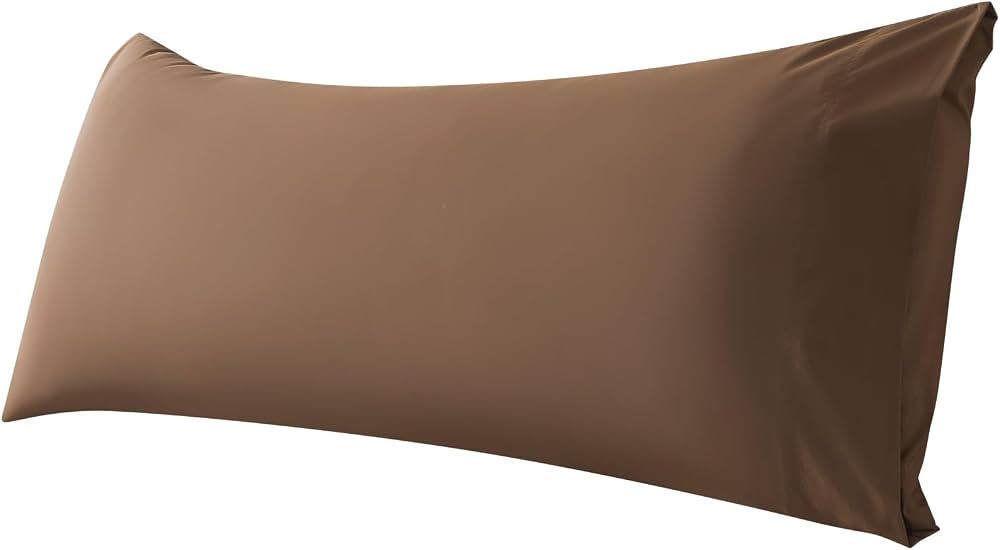 WhatsBedding Body Pillow Cover Cotton Fabric, Long Pillowcase Breathable & Skin-Friendly, Envelop... | Amazon (US)