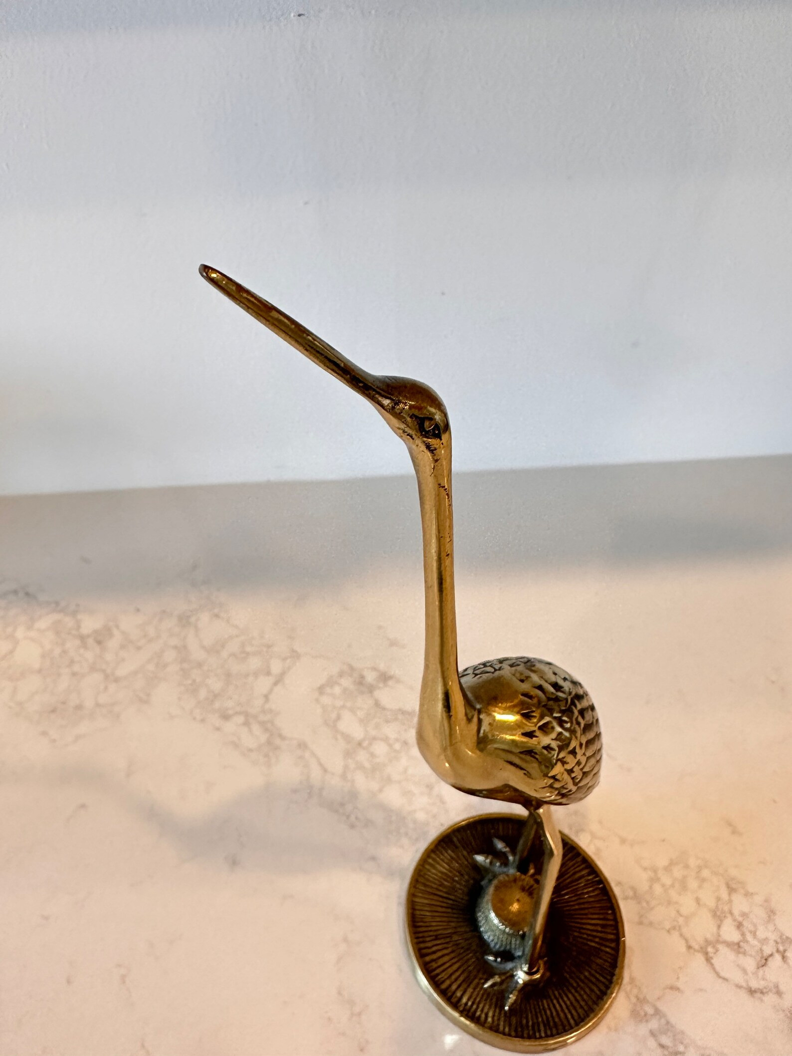 Vintage Brass Crane/crane/brass Crane/vintage Brass/crane - Etsy | Etsy (US)