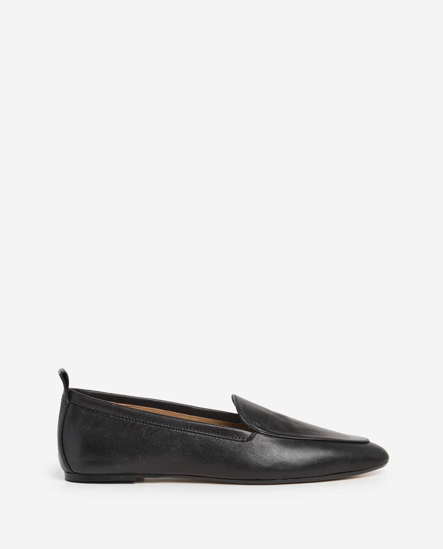 Cajsa Leather Black Loafer | Flattered