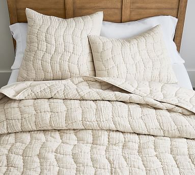 Cloud Linen Handcrafted Quilt | Pottery Barn (US)