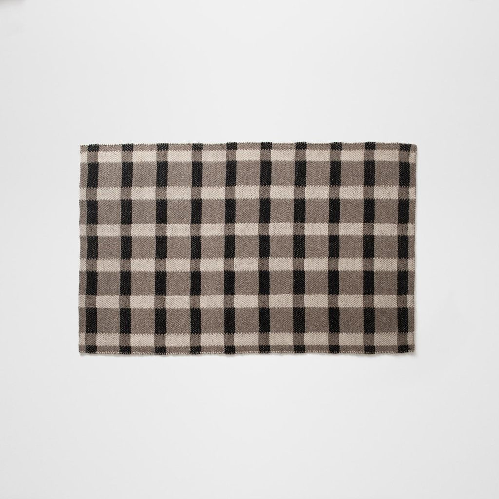 Plaid Wool Rug - Natural | Schoolhouse