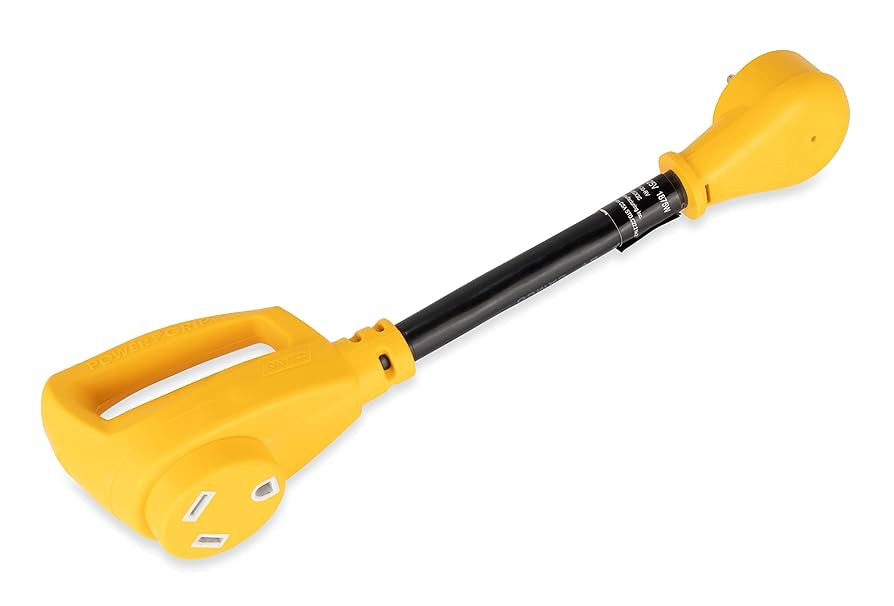 Camco Camper/RV Dogbone Electrical Adapter - Features 15-Amp Male (NEMA 5-15P) & 30-Amp Female (N... | Amazon (US)