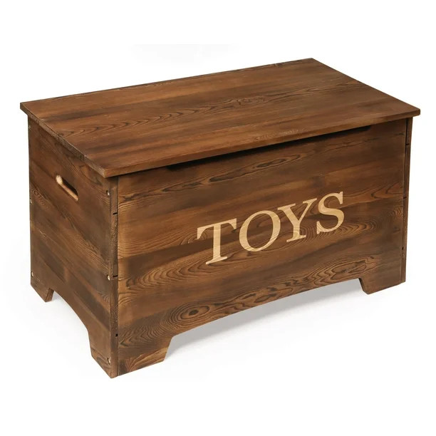 Badger Basket Solid Wood Rustic Toy Box, Multiple Colors | Walmart (US)