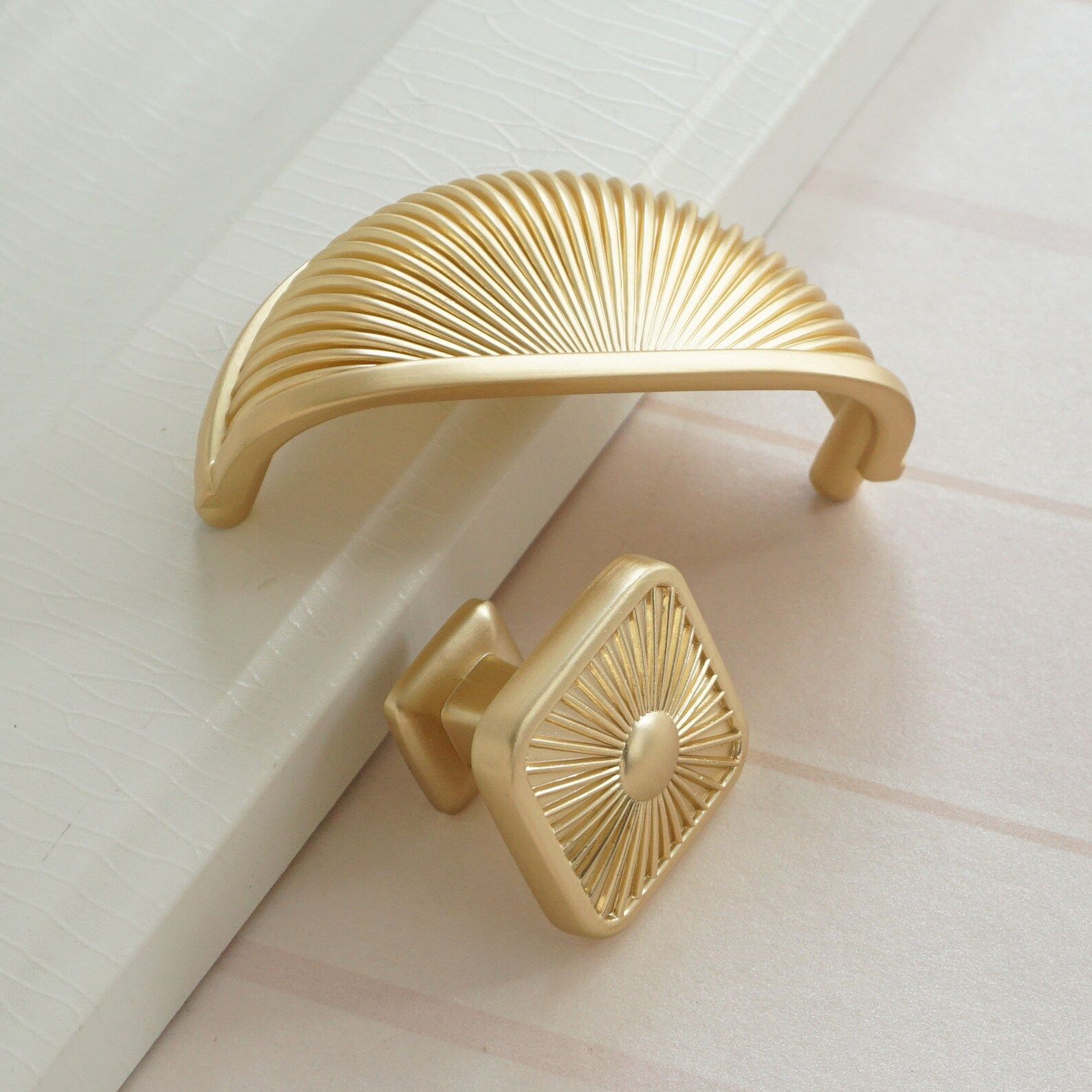 3" Brass dresser Knobs Drawer Pulls Knobs Kitchen Cabinet Pulls Knobs Dresser Pulls Cup Shell Mod... | Etsy (US)