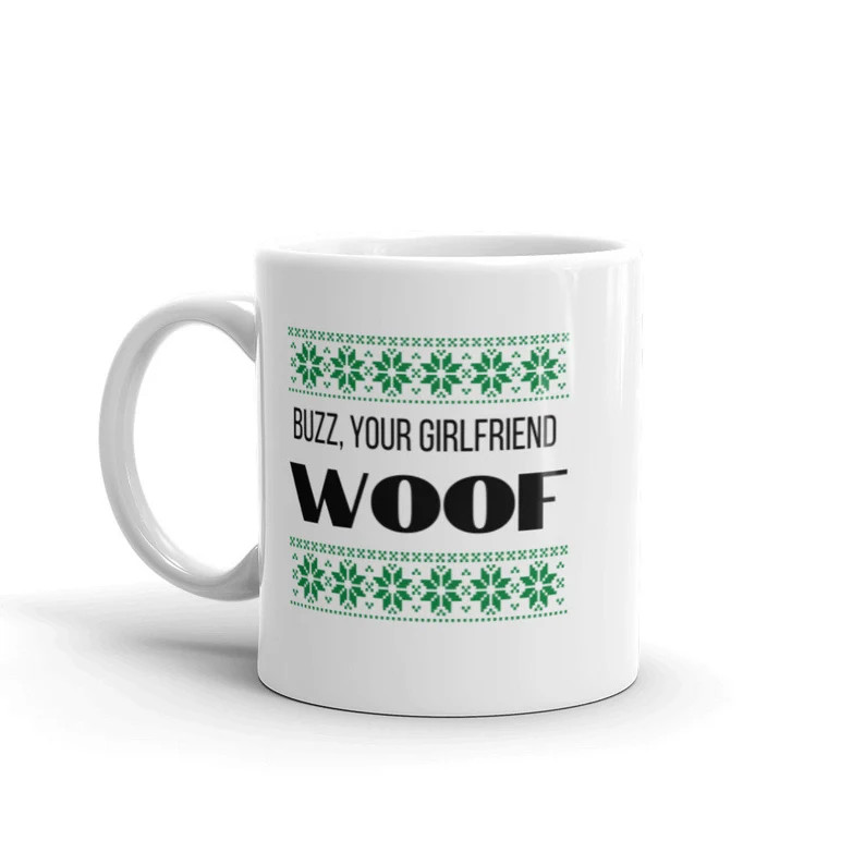 Buzz Your Girlfriend Woof Mug, Home Alone, Funny Mug, Holiday Mug, Christmas Mug - Etsy | Etsy (US)