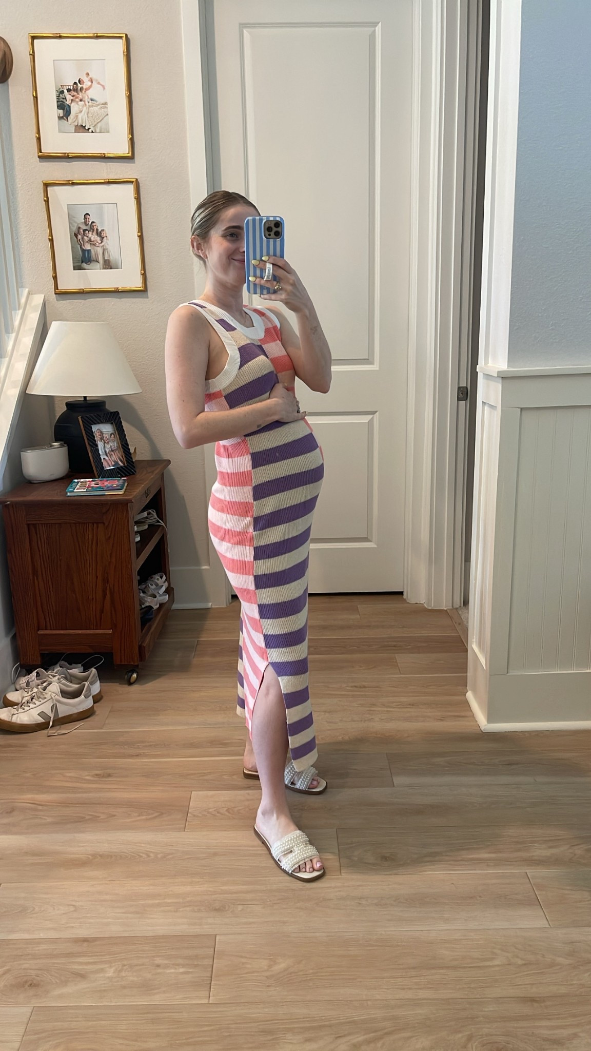 What I wore to my daughter’s school! My Amazon dress is 40% off and bump friendly! I’m 20 weeks pregnant 

Lipstick is a perfect balm for everyday and I got my mama necklace for Mother’s Day 🥰

#LTKBump #LTKShoeCrush #LTKPetite