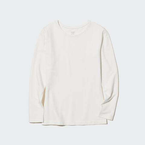 HEATTECH Extra Warm Cotton Crew Neck Long Sleeved Thermal Top | UNIQLO (UK)