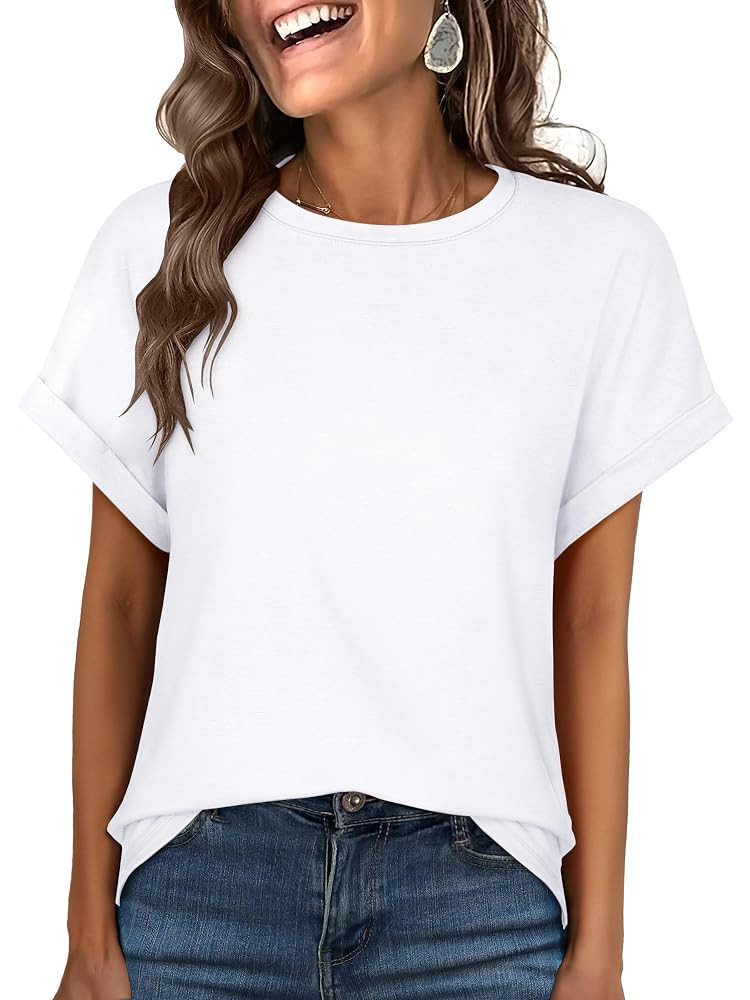 ANRABESS Oversized Tshirts for Women Summer Tops Short Sleeve Casual Loose Basic Tee Shirt Cute O... | Amazon (US)