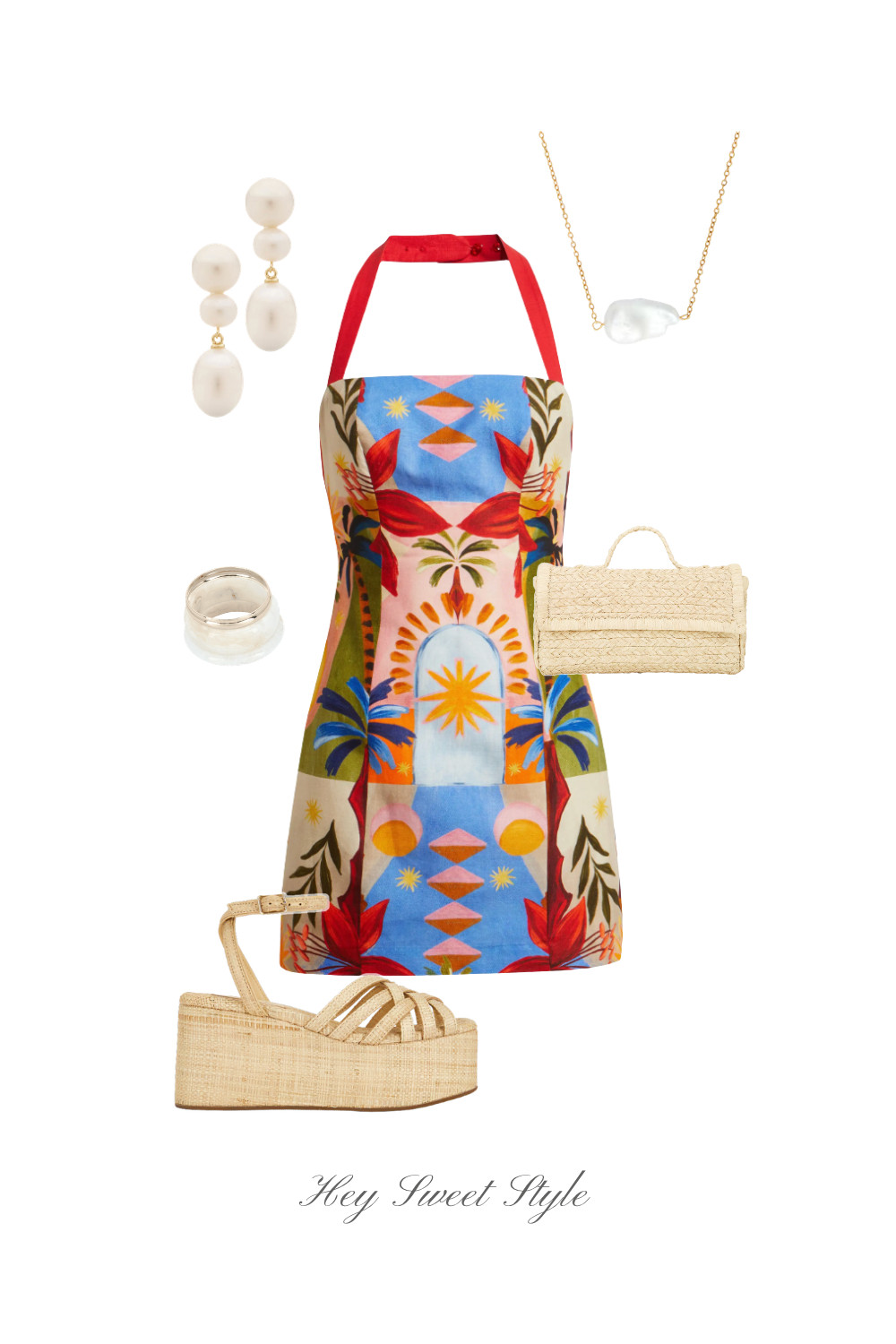 Vacation Outfit: Summer Halter Dress ❤️