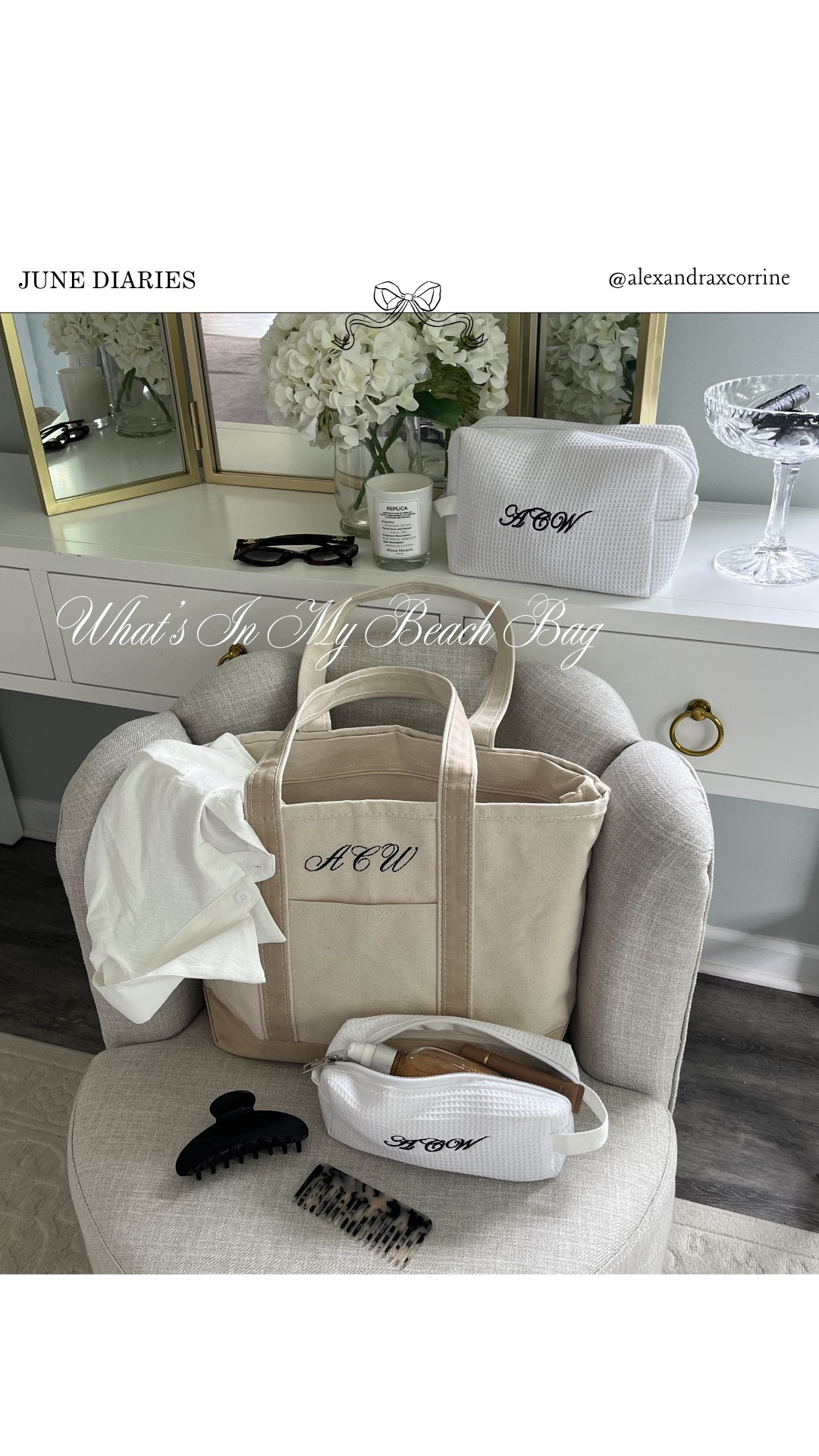 What’s in my beach & pool day bag 🐚🤍

#whatsinmybag #beachbag #beachessentials #summeraesthetic #pinterestinspo 

[ what’s in my beach pool bag, beach day essentials, chic summer essentials, what’s in my bag, chic classic summer aesthetic, Pinterest mood board aesthetic ]

#LTKSwim #LTKSeasonal