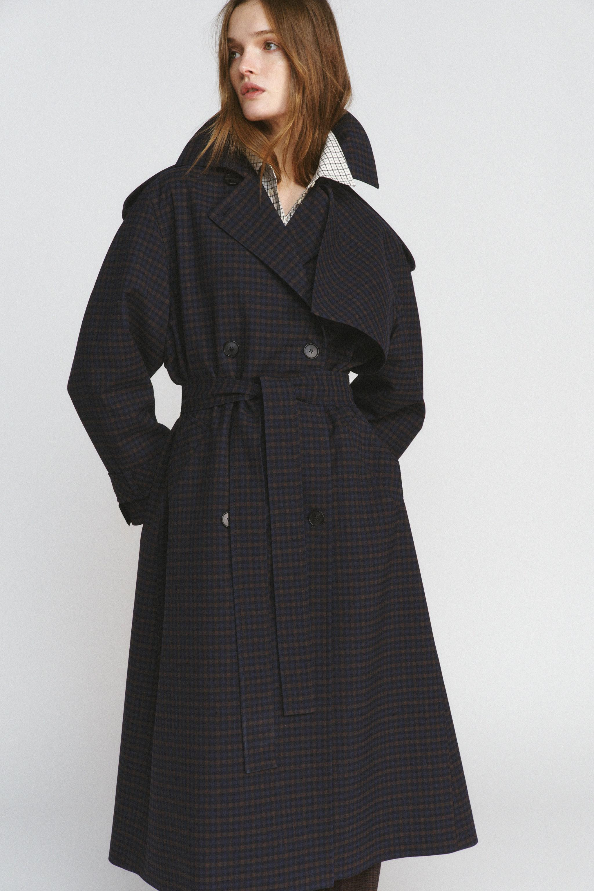 PLAID TRENCH COAT ZW COLLECTION LIMITED EDITION | Zara Canada