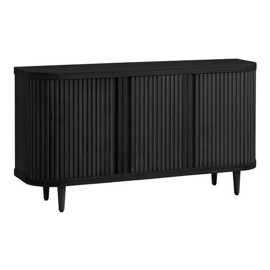 Hensley Wood Fluted 3 Door Storage Cabinet by World Market | World Market