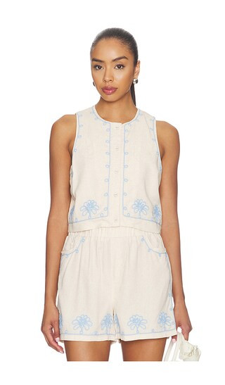 Sleeveless Top in Girl Talk | Revolve Clothing (Global)