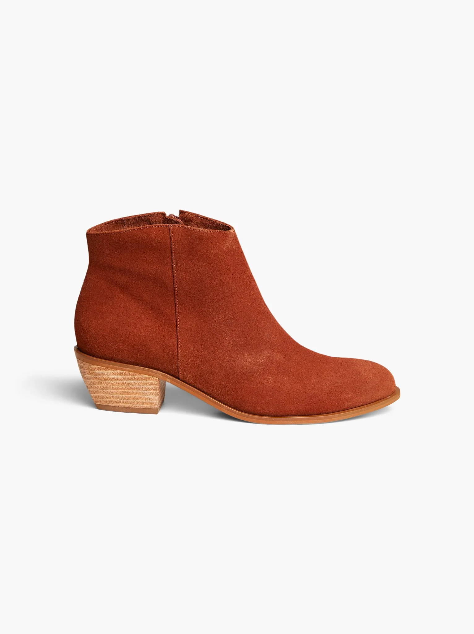 Thelma Ankle Boot (Coffee Suede / 8) | ABLE Clothing