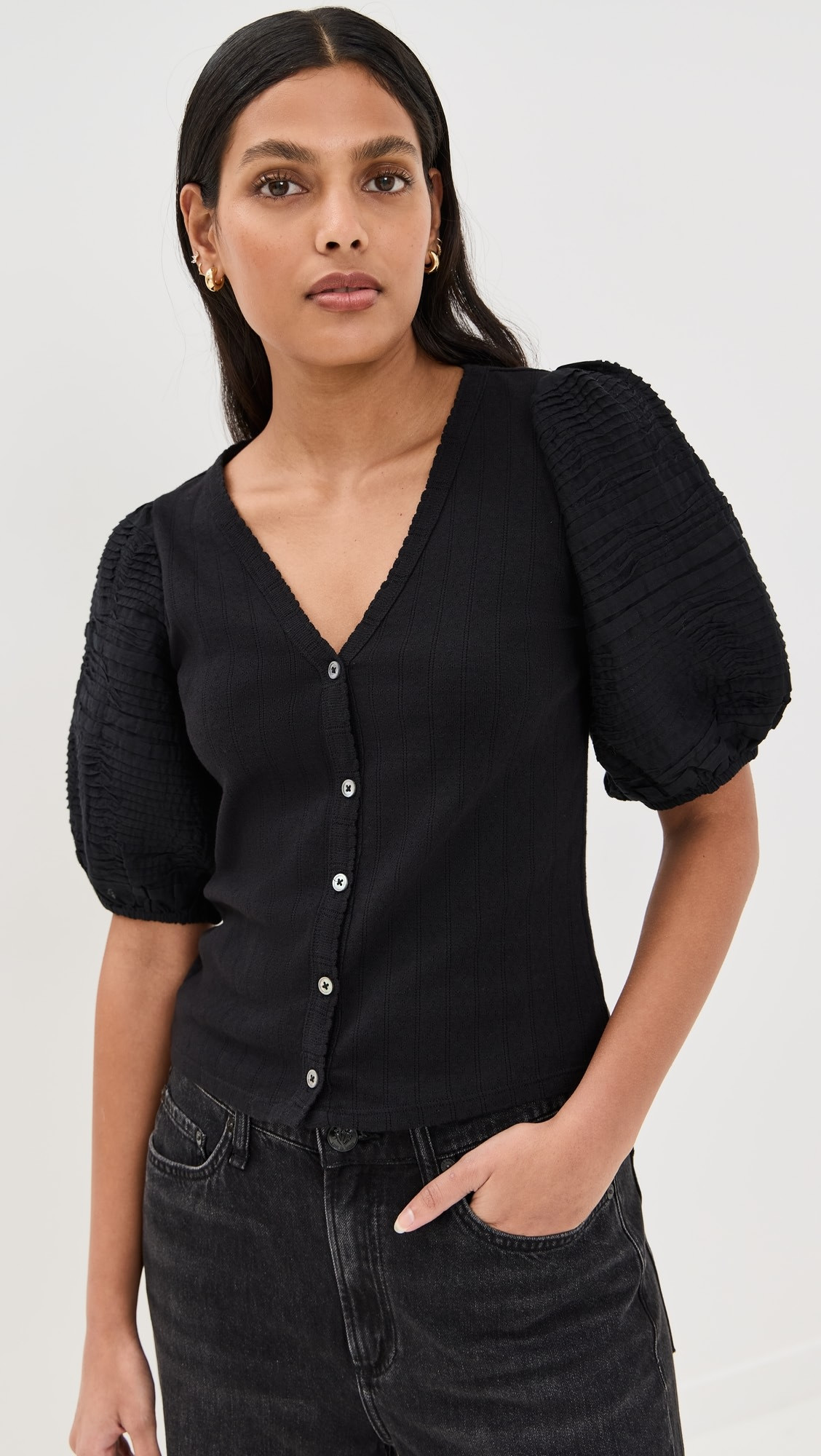 Sea Myra Cotton Combo Short Sleeve Top | Shopbop | Shopbop