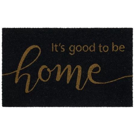 Mainstays It's Good to be Home Coir Outdoor Doormat, Navy, 18' x 30' | Walmart (US)