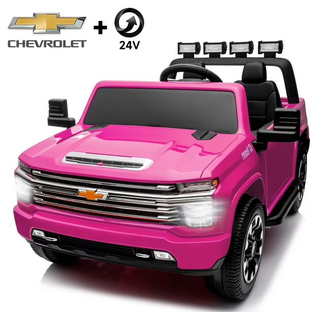 Track 7 24V Ride on Car, Licensed Silverado HD 2 Seater Electric Car for Boys Girls Age 3+, 24V R... | Walmart (US)