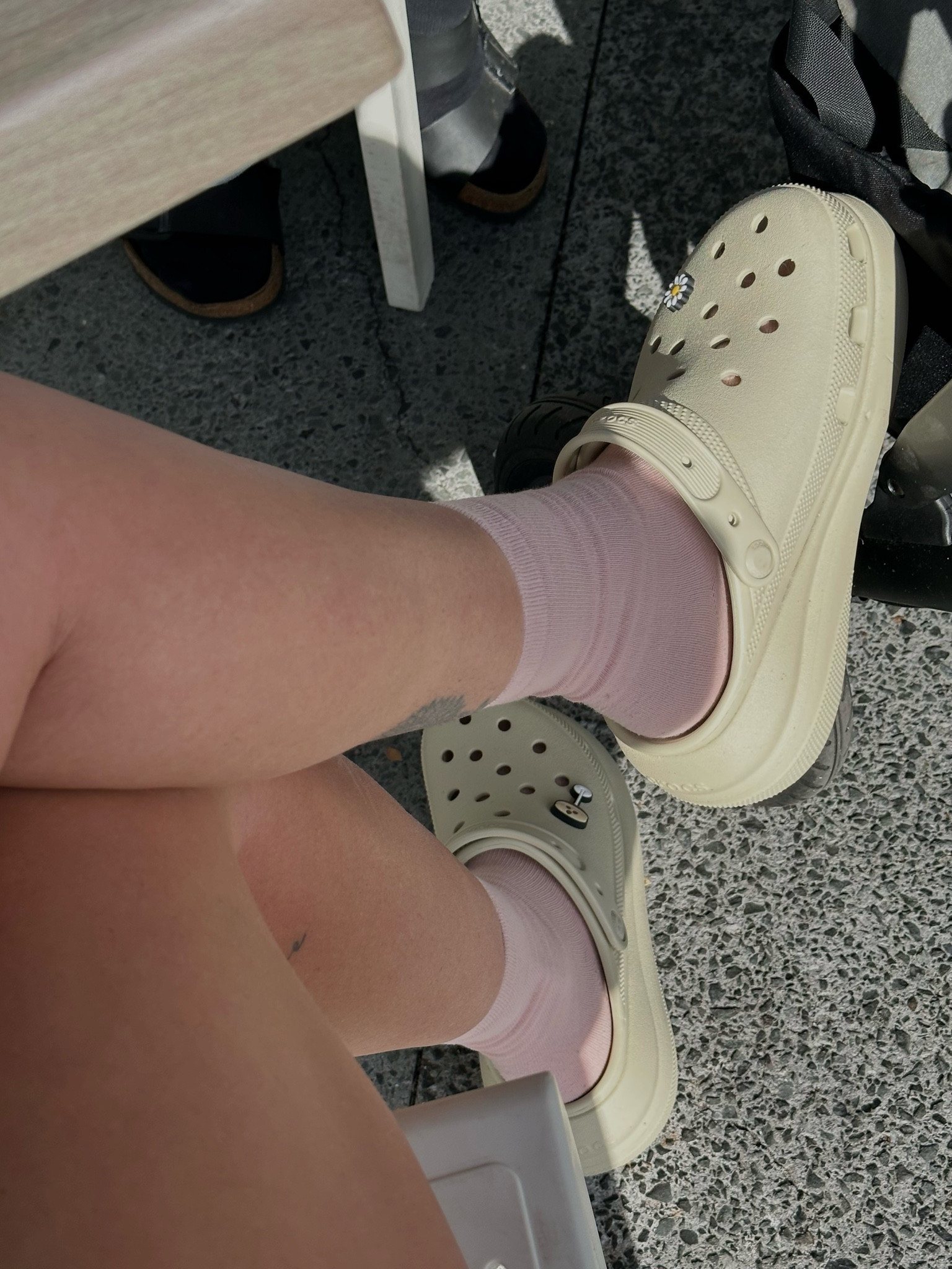 I love these platform crocies 🐊 