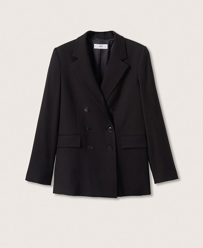 MANGO Women's Double-Breasted Blazer & Reviews - Jackets & Blazers - Women - Macy's | Macys (US)