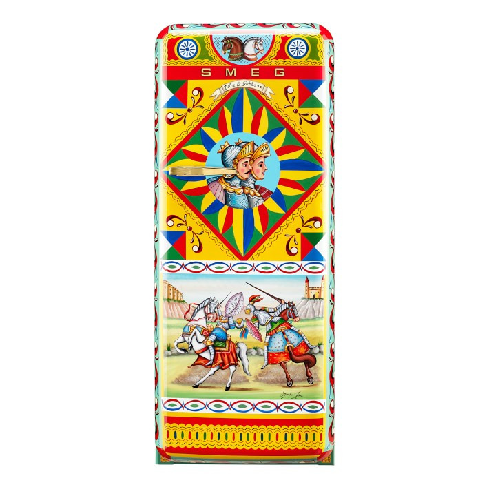 SMEG Jousting Paladins Dolce & Gabbana Refrigerator | Williams-Sonoma