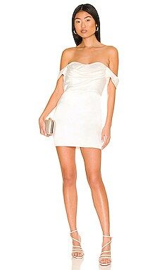 MORE TO COME Bella Off Shoulder Dress in White from Revolve.com | Revolve Clothing (Global)