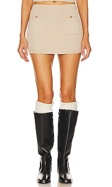 Helsa Gail Mini Skirt in Oyster from Revolve.com | Revolve Clothing (Global)