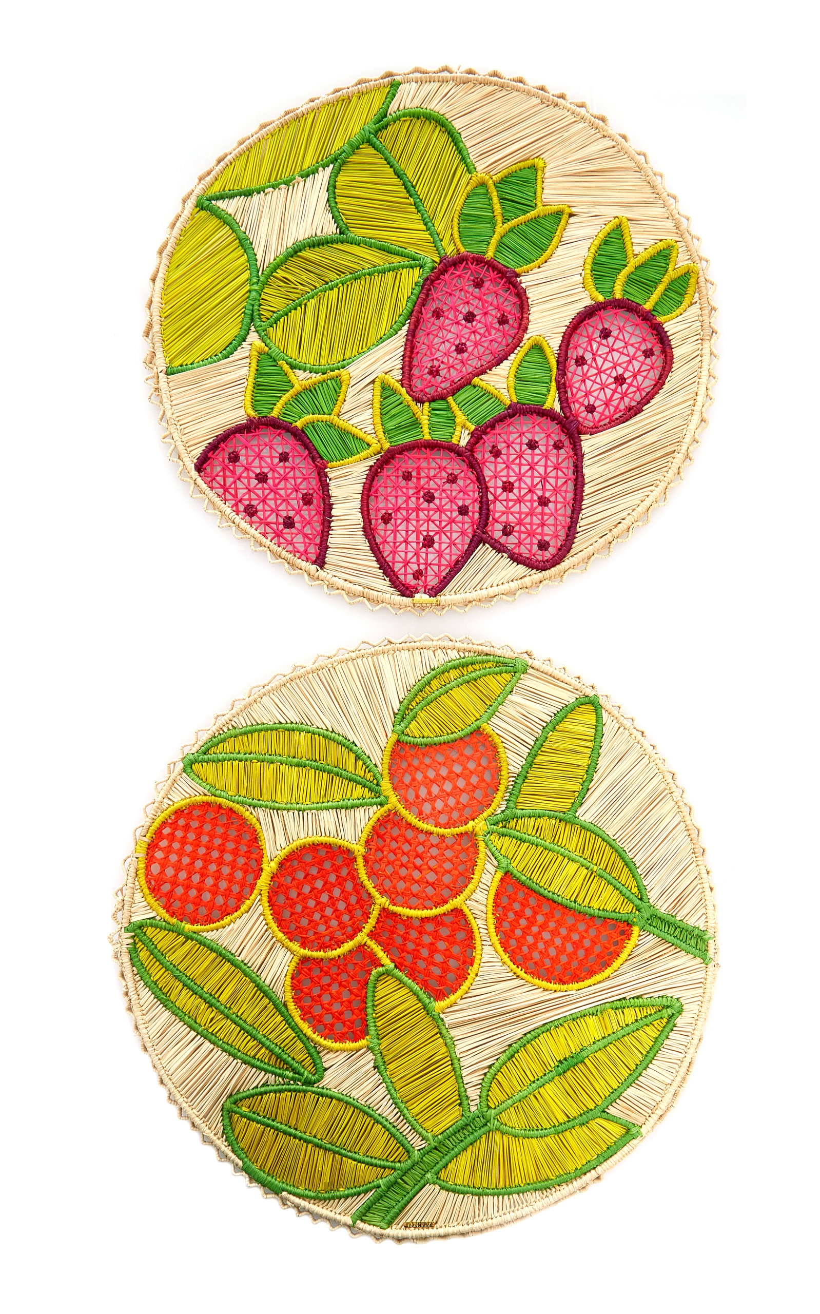 Set-Of-Two Raffia and Bronze Placemats | Moda Operandi Global